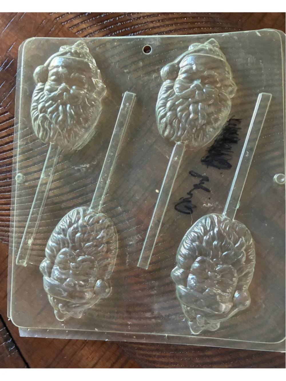 Vintage Make'n Mold Christmas Bakeware Candy Molds Set of 5 Clear